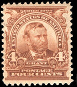 USA 1902-08 4c Grant fine mounted mint.