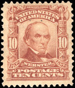 USA 1902-08 10c Webster fine mounted mint.