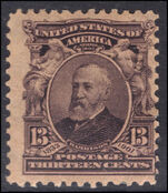 USA 1902-08 13c Harrison fine mounted mint.
