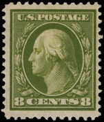 USA 1908-10 8c olive-green lightly mounted mint.