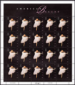 USA 1998 New York Ballet sheetlet unmounted mint.