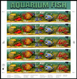 USA 1999 Aquarium Fishes sheetlet unmounted mint.