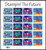 USA 2000 Stampin' the Future sheetlet unmounted mint.