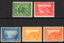USA 1913 Panama-Pacific Exposition perf 12 set unmounted mint.