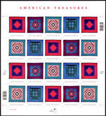 USA 2001 Amish Quilts sheetlet unmounted mint.