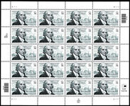 USA 2001 250th Birth Anniversary of James Madison sheetlet unmounted mint.