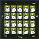USA 2002 10c Early American clock Die-cut perf 11  11 sheetlet unmounted mint.