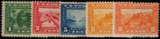 USA 1913 Panama-Pacific Exposition perf 12 set mounted mint.