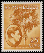 Seychelles 1938-49 25c brown-ochre unmounted mint.