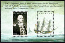 Bahamas 2005 Battle of Trafalgar souvenir sheet unmounted mint.