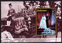 Bahamas 2007 Royal Diamond Wedding souvenir sheet unmounted mint.
