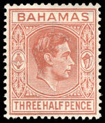 Bahamas 1938-52 1½d pale red-brown lightly mounted mint.