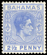Bahamas 1938-52 2½d ultramarine lightly mounted mint.