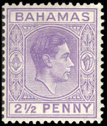 Bahamas 1938-52 2½d violet lightly mounted mint.