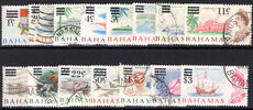Bahamas 1966 Decimal Overprint set fine used.