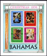 Bahamas 1976 Christmas souvenir sheet unmounted mint.