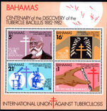 Bahamas 1982 Centenary of Discovery of Tubercle Bacillus by Robert Koch souvenir sheet unmounted mint.