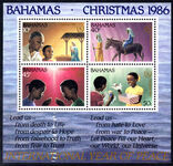 Bahamas 1986 Christmas. International Peace Year souvenir sheet unmounted mint.