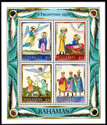 Bahamas 1990 Christmas souvenir sheet unmounted mint.