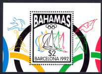 Bahamas 1992 Olympic Games souvenir sheet unmounted mint.