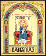 Bahamas 1993 Christmas souvenir sheet unmounted mint.