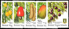 British Virgin Islands 2004-05 Fruits 2007 imprint set unmounted mint.