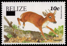 Belize 2004-05 Brockett Antelope provisional Questa printing unmounted mint.