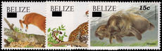 Belize 2004-05 Mammals Questa provisional set unmounted mint.