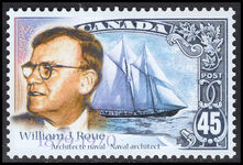 Canada 1998 William James Roue (naval architect) unmounted mint.