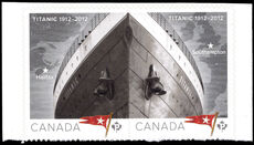 Canada 2012 Titanic Bow pair unmounted mint.