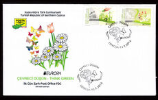Turkish Cyprus 2016 Europa. Think Green first day cover.