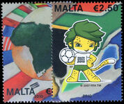 Malta 2010 World Cup Football Championship unmounted mint.