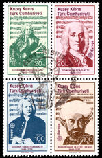 Turkish Cyprus 1985 Europa Composers fine used.