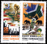 Turkish Cyprus 2010 World Cup Football unmounted mint.