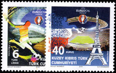 Turkish Cyprus 2016 European Football Championships unmounted mint.