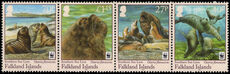 Falkland Islands 2011 Southern Sea Lion strip unmounted mint.