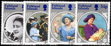 Falkland Islands 1985 Queen Mother fine used.