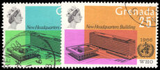Grenada 1966 Inauguration of WHO Headquarters fine used.