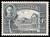 Jamaica 1945-46 4½d House of Assembly perf 13 unmounted mint.