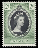 Jamaica 1953 Coronation lightly mounted mint.