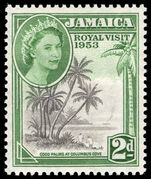 Jamaica 1953 Royal Visit lightly mounted mint.