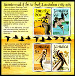 Jamaica 1985 Audubon souvenir sheet unmounted mint.