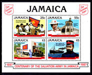 Jamaica 1987 Salvation Army souvenir sheet unmounted mint.