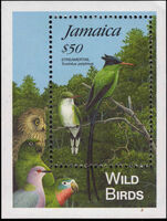 Jamaica 1995 Jamaican Wild Birds souvenir sheet unmounted mint.