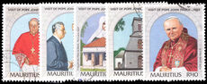 Mauritius 1989 Visit of Pope John Paul II fine used.