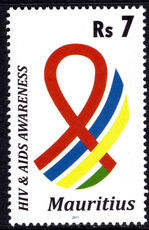 Mauritius 2011 HIV/AIDS unmounted mint.