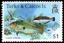 Turks & Caicos Islands 1978-83 $1 imprint perf 12 unmounted mint.