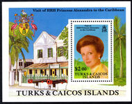 Turks & Caicos Islands 1988 Visit of Princess Alexandra souvenir sheet unmounted mint.