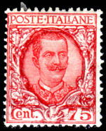 Italy 1926 75c fine mint original gum no thins.