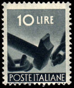 Italy 1945 10l Freedom unmounted mint.